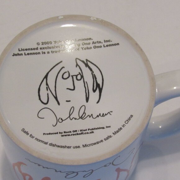 Official John Lennon Artwork 100% Silk Tie Imagine All The People + Mug Lot of 2 - Picture 12 of 12